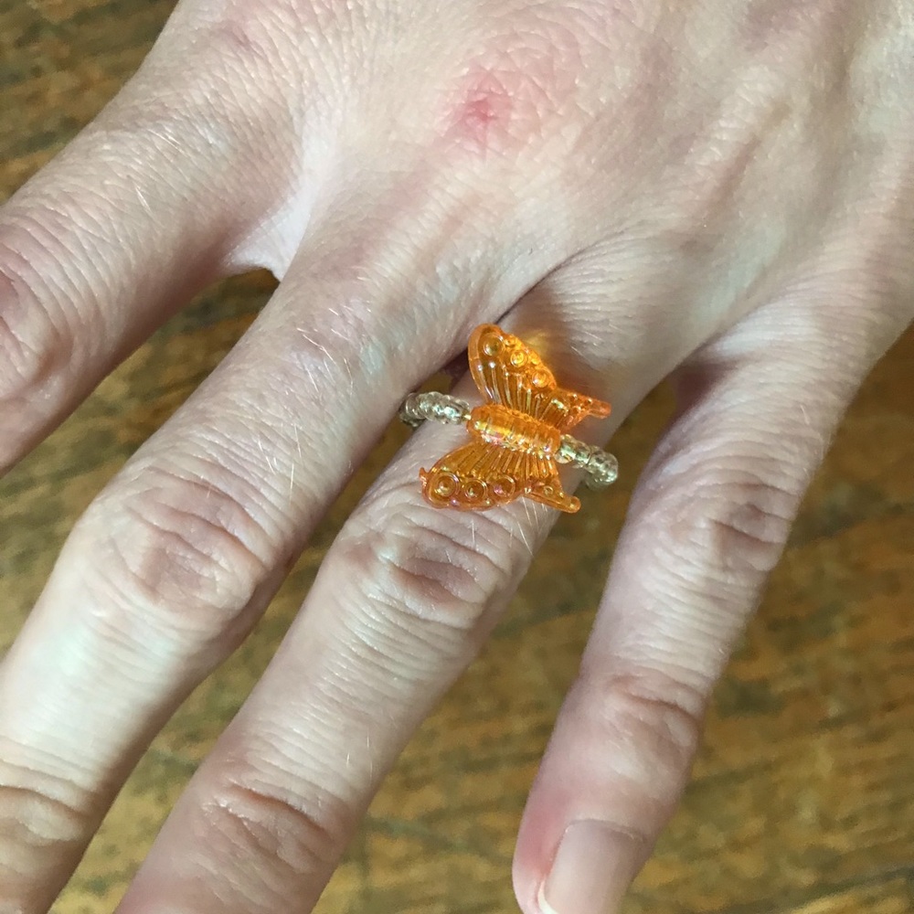 Butterfly ring garden theme